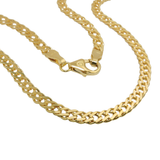 14K Gold Twin Curb Chain Necklace