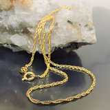 Klassische 9K Gold Ankerkette Halskette