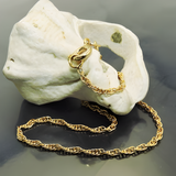 Bracelet ancre nautique en or 9 carats
