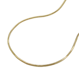 14K Gold 5-Edged Diamond Cut Snake Chain Necklace