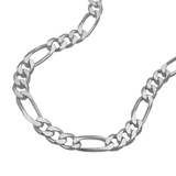 Classic Figaro Chain Bracelet in Sterling Silver