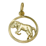 9K Gold Aries Zodiac Pendant