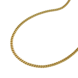 9K Gold Curb Chain Necklace